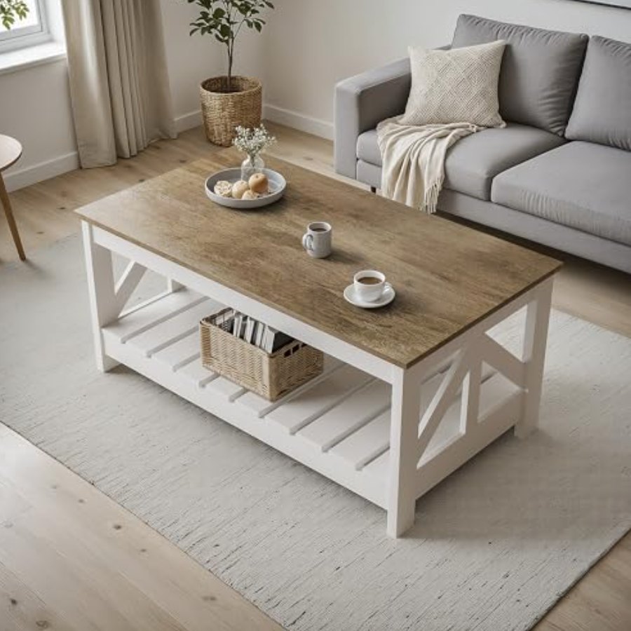 YESHOMY furniture — The coffee table, doing its quiet work