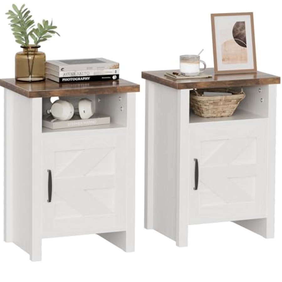 YESHOMY Farmhouse Modern Nightstand