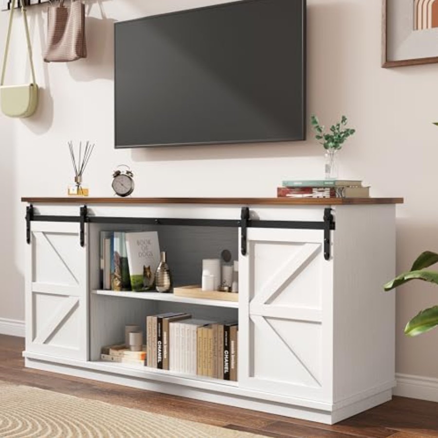 YESHOMY furniture — Barn doors open, everything within reach